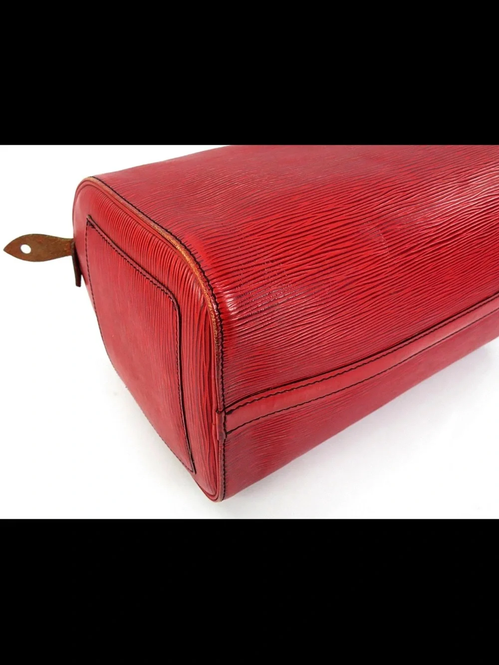 Louis Vuitton Red Epi Leather Satchel - Picture 9 of 16